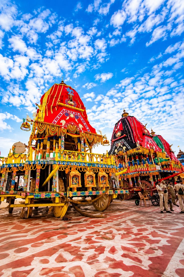 Jagannath Rath Yatra chariots